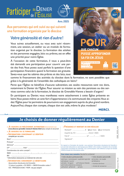 Aux personnes qui ont suivi ou qui suivent une formation Aux personnes qui ont suivi ou qui suivent une formation