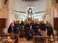 Le groupe de marcheurs à St Jean de Fromental Le groupe de marcheurs à St Jean de Fromental