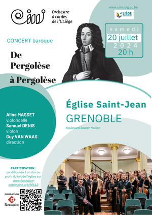 Concert baroque au profit de la restauration du toit de l'église Saint-Jean